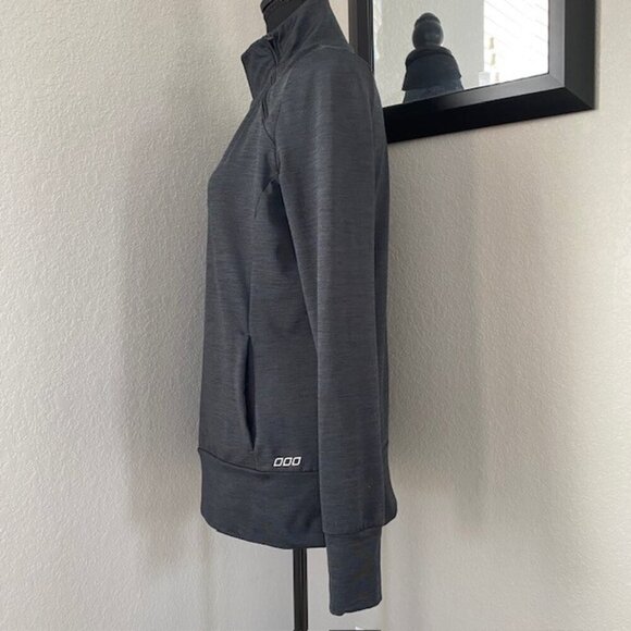 LORNA JANE Active Side Neck Half Zip Pullover Charcoal Medium - Picture 9 of 12
